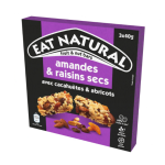 Barre sans Gluten abricots amandes et raisins secs 3x40g