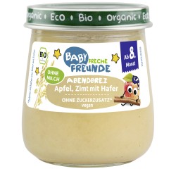 Freche Freunde Baby Bio Purée Pomme Cannelle Avoine dès 8 mois 120g