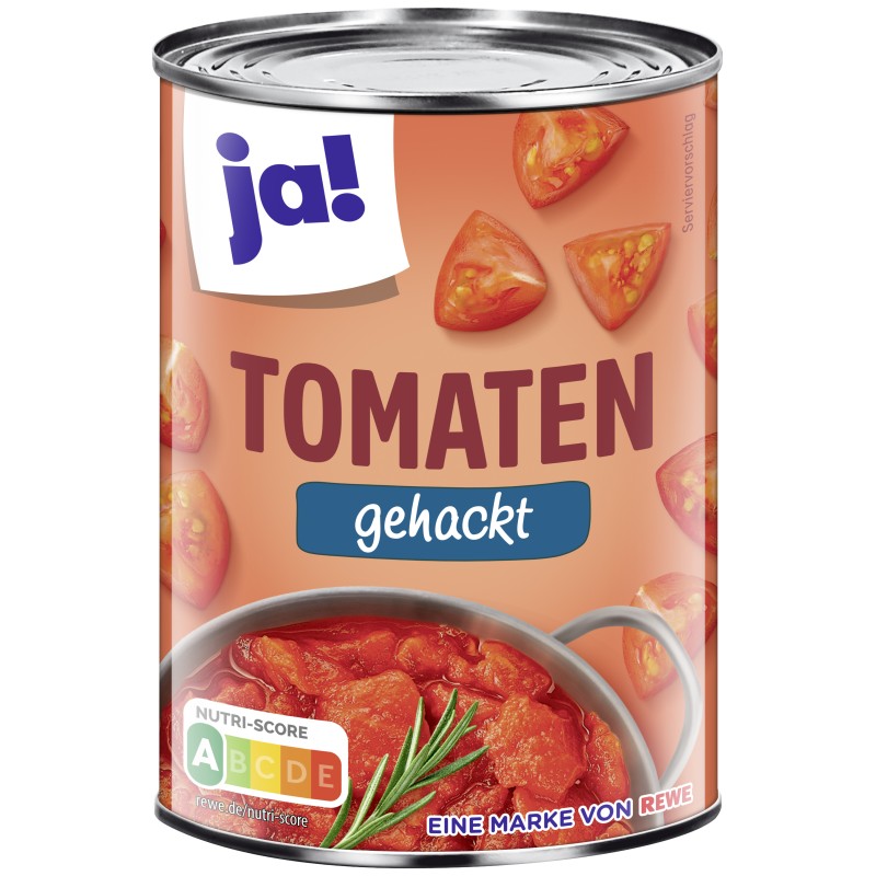 Tomates pelées hachées 400g