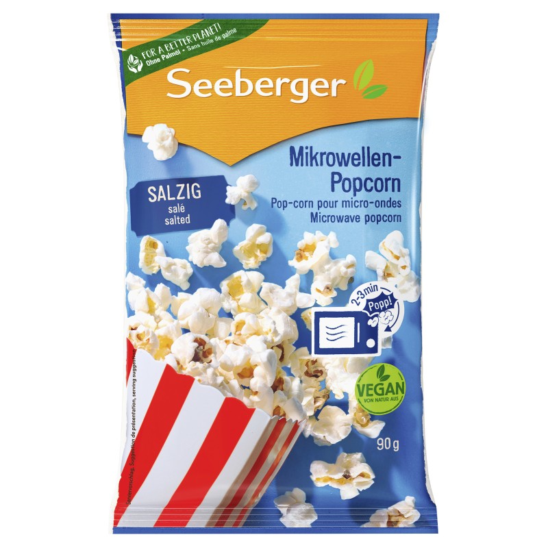Popcorn pour Micro-Ondes Salé 90g