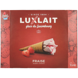 Cornet Fraise x6 465g