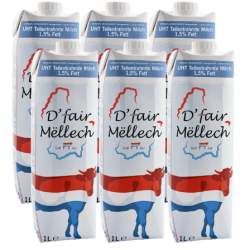 Lait Demi-Ecrémé 1.5%MG 6x1l