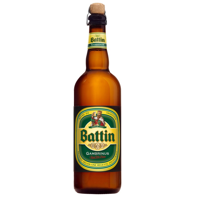 Bière gambrinus 5.2% 75cl