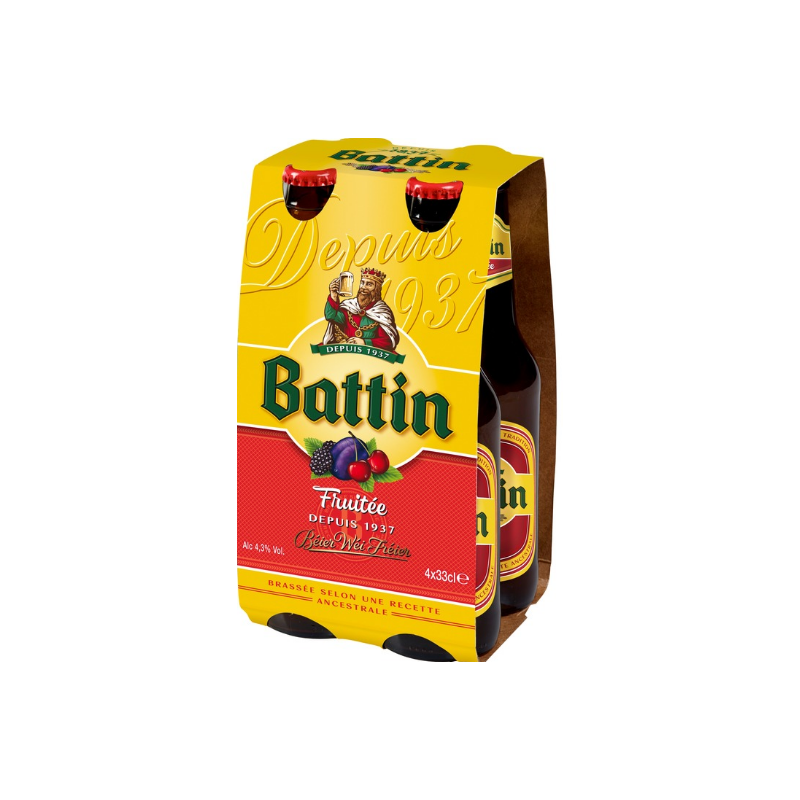 Bière fruitée 4.3% 4x33cl