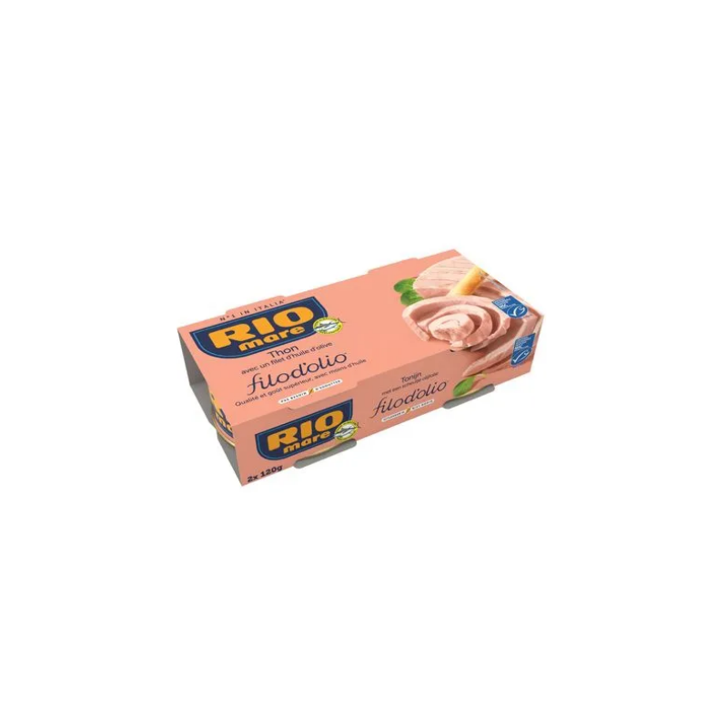 Thon avec un filet d'huile d'olive 2x120g