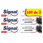 Dentifrice charbon actif système blancheur 3x75ml