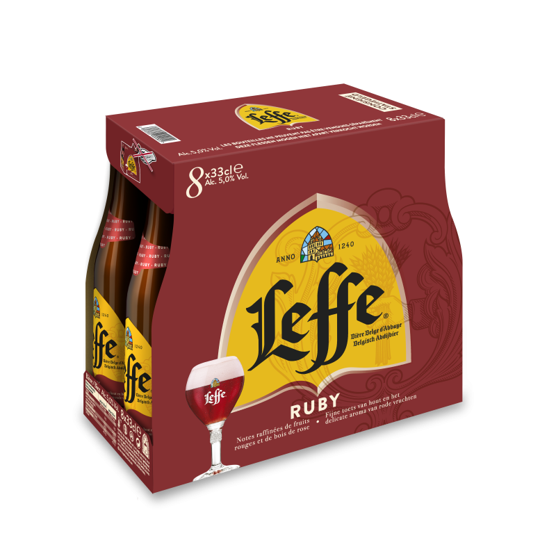 Bière ruby 5% 8x33cl