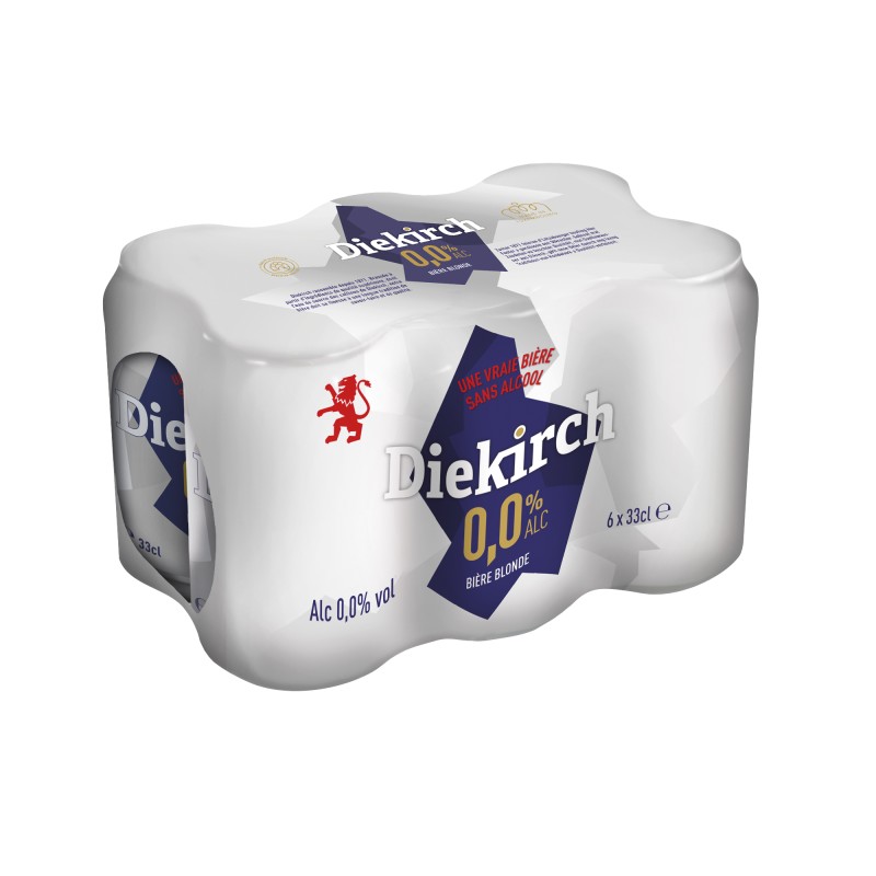 Bière blonde sans alcool 0% 6x33cl
