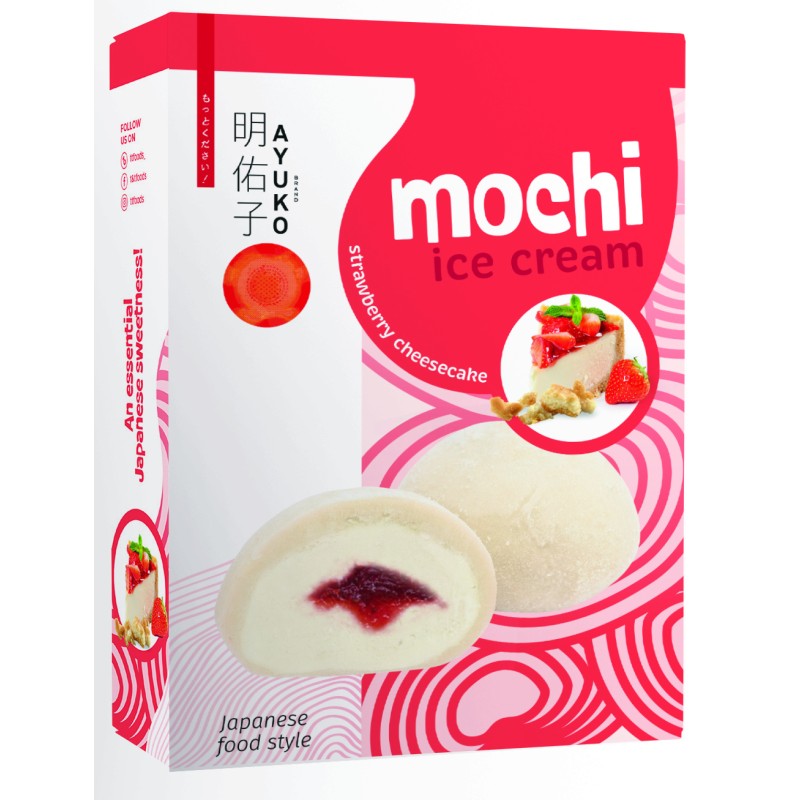 Mochi glacé au cheescake fraise x6 180g