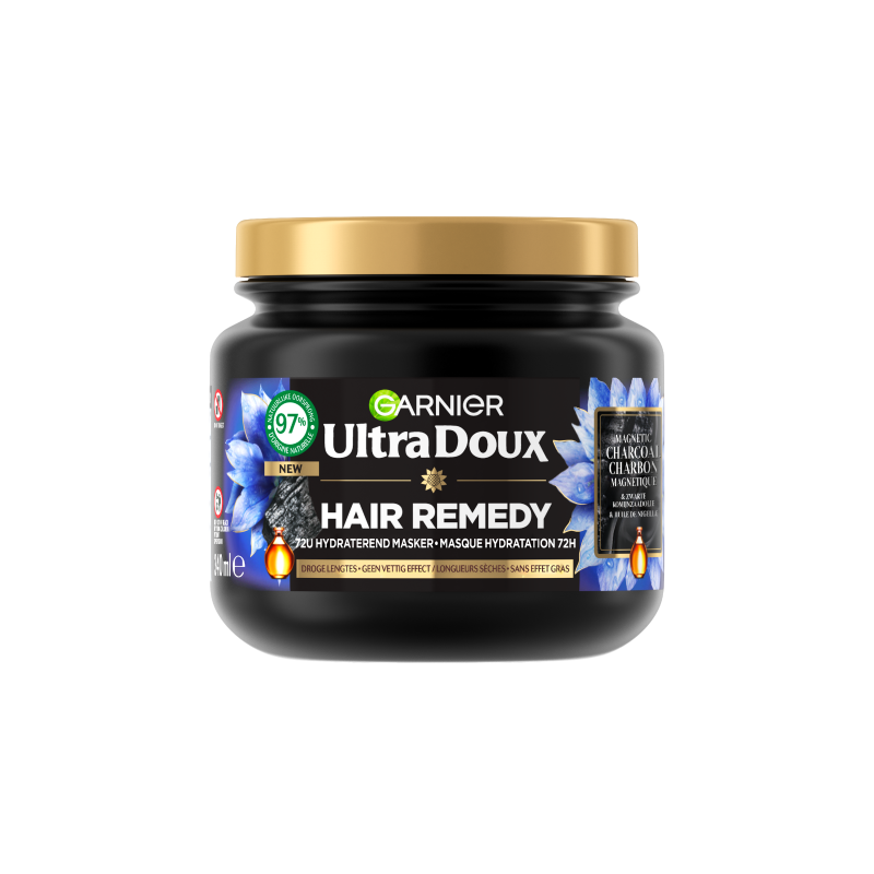 Masque hydratation 72h au charbon actif 340ml