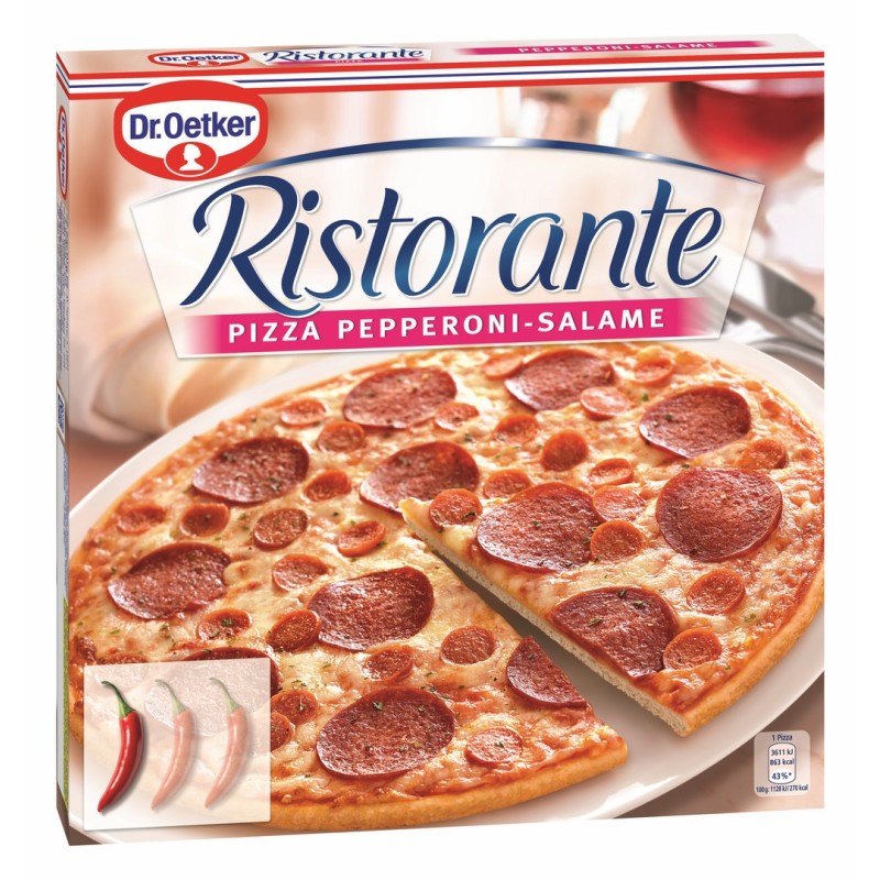 Pizza ristorante pepperoni et salami 320g