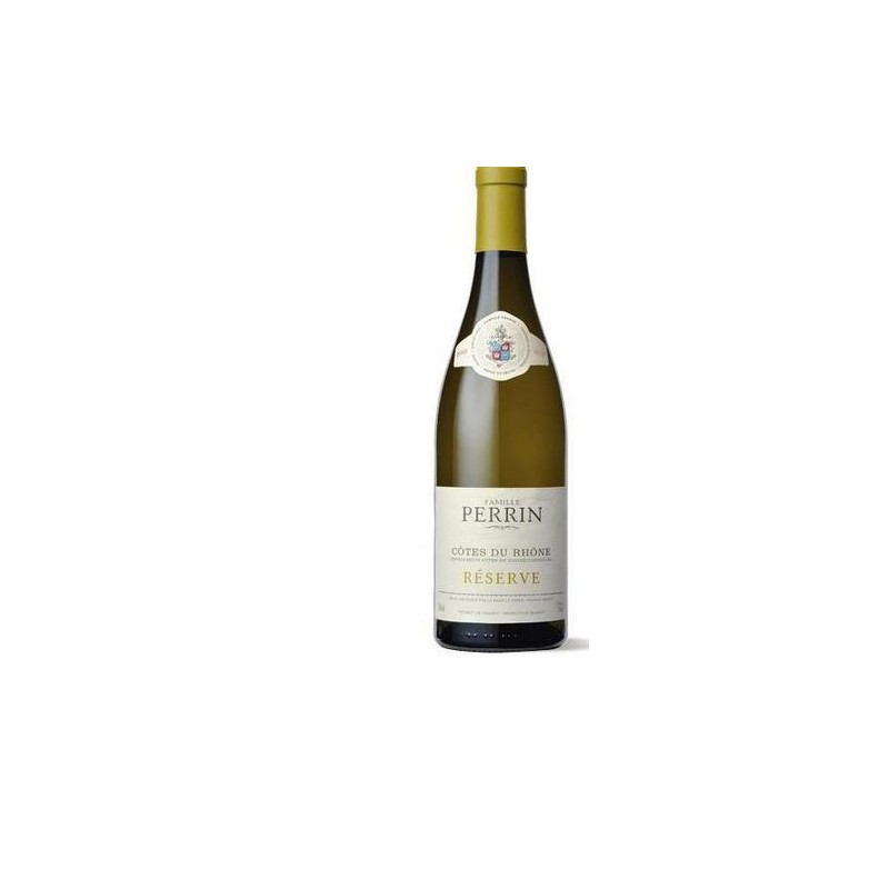 Vin blanc Côtes du Rhône Réserve Famille Perrin 13.5% 75cl