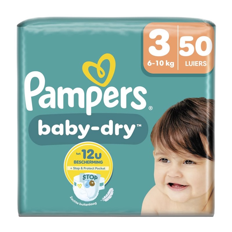 Couches baby dry taille 3 6-10kg x50
