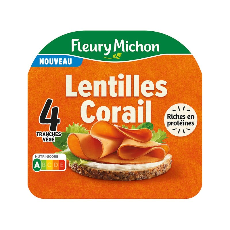 Tranches végétariennes aux lentilles corail x4 120g