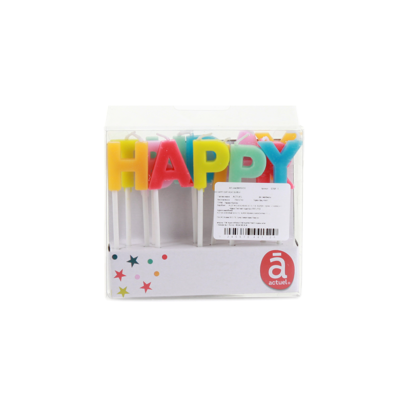 Bougies Anniversaire Lettre Happy Birthday