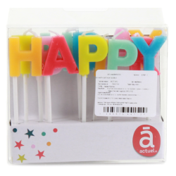 Bougies Anniversaire Lettre Happy Birthday