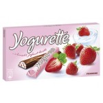 Barre de chocolat yogurette au yaourt à la fraise x8 100g
