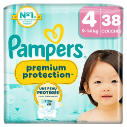 Couches premium protection taille 4 9-14kg x38