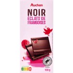 Tablette de chocolat noir éclats de framboises 100g