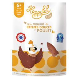 Purée lisse Ma mouliné patates douces et poulet Halal dès 6 mois 150g