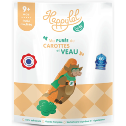 Purée moulinée Ma purée carottes et veau Halal dès 9 mois 190g
