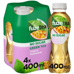 Boisson thé vert goût tropical fruit de la passion sans sucres 4x40cl