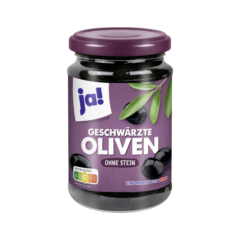 Olive noire dénoyautée 320g