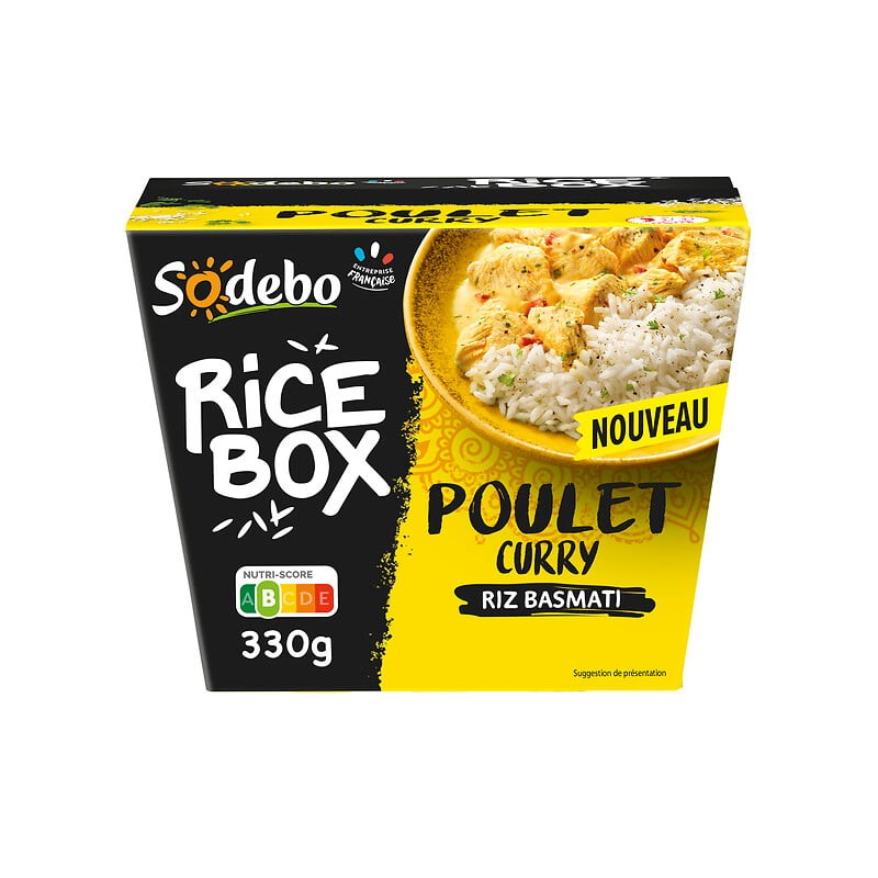 Ricebox poulet curry riz basmati 330g