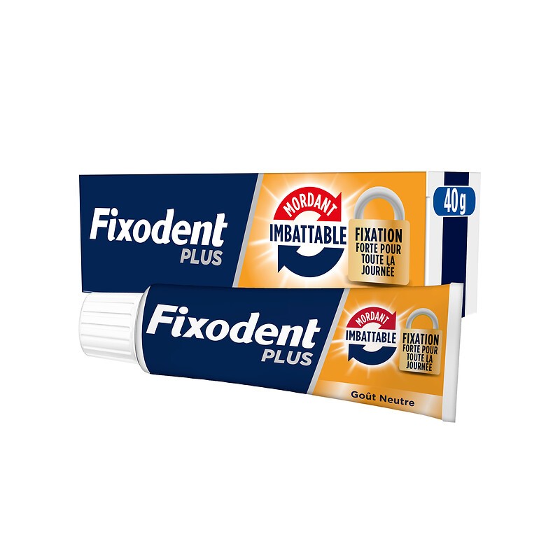 Crème adhésive fixation forte mordant imbattable goût neutre 40g