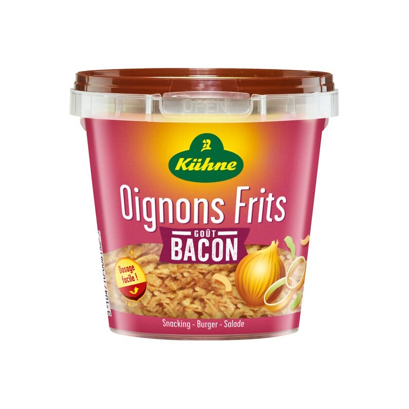 Oignons frits goût bacon 100g
