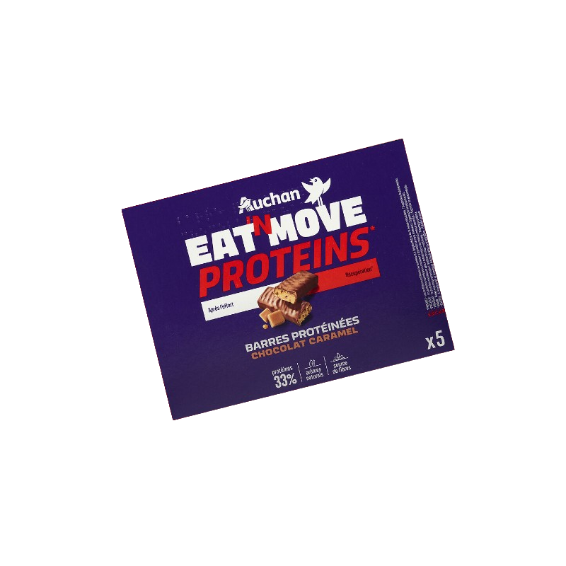 Barres protéinées chocolat caramel x5 160g