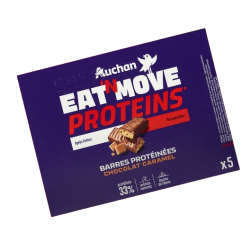 Barres protéinées chocolat caramel x5 160g