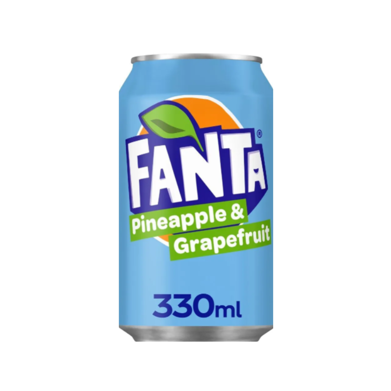 Boisson gazeuse saveur ananas et pamplemousse 33cl