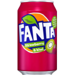 Boisson gazeuse saveur kiwi et fraise