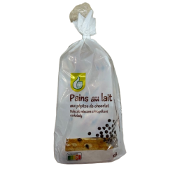 Pains au lait aux pépites de chocolat x8 280g