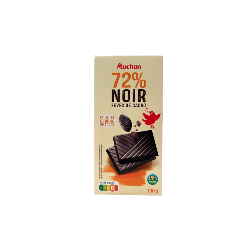 CULTIVONS LE BON Tablette de chocolat noir 72% fèves de cacao 100g
