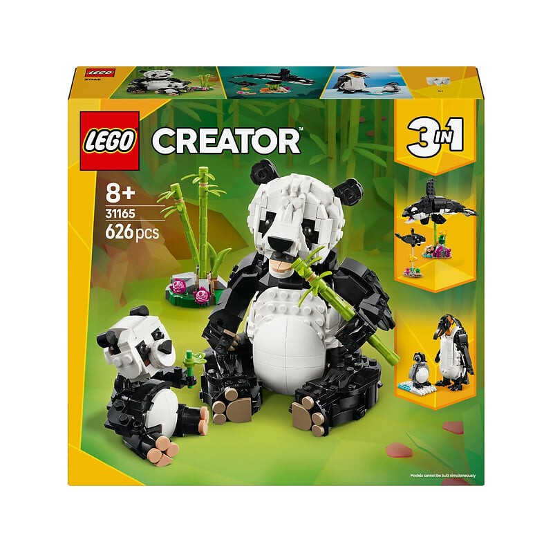 Creator 3en1 les animaux sauvages la famille des pandas 31165