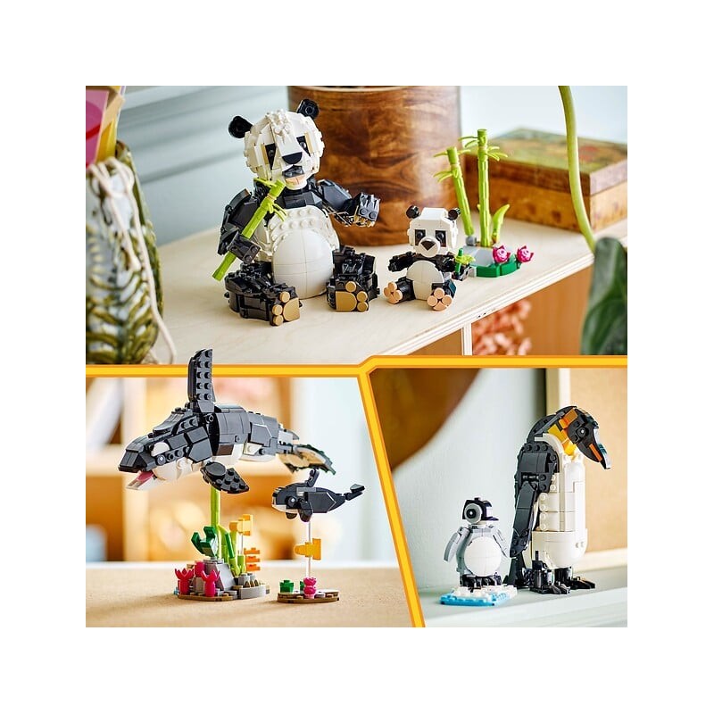 Creator 3en1 les animaux sauvages la famille des pandas 31165