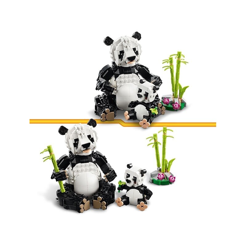 Creator 3en1 les animaux sauvages la famille des pandas 31165