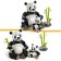 Creator 3en1 les animaux sauvages la famille des pandas 31165