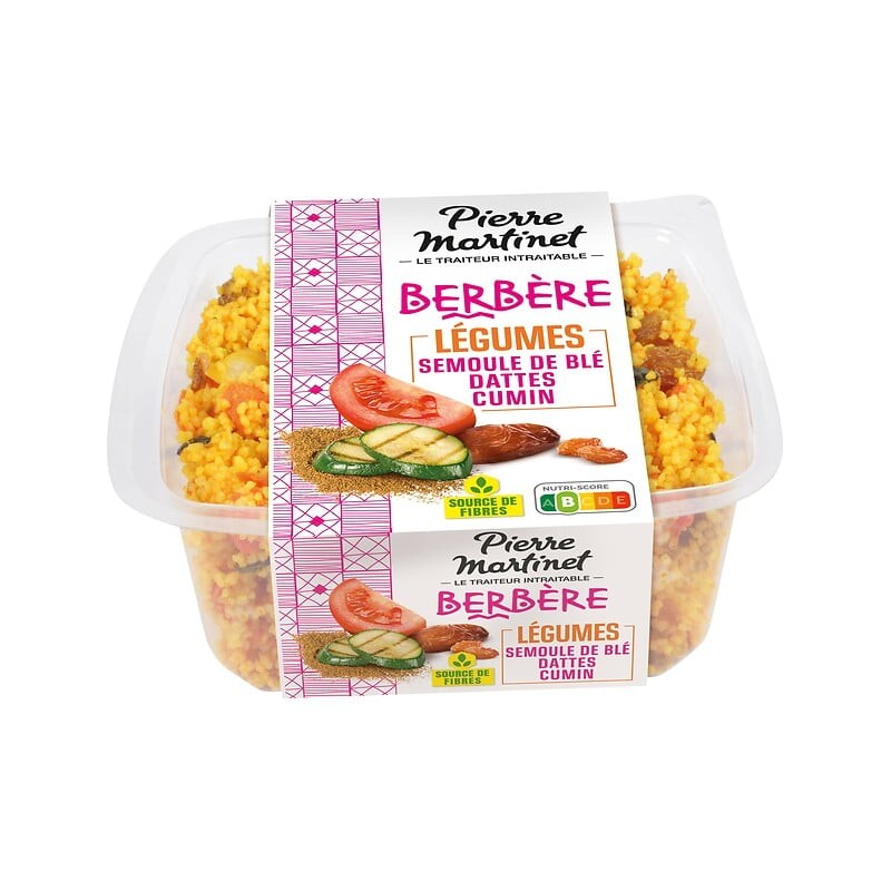 Salade berbère aux légumes semoule dattes et raisins secs 250g