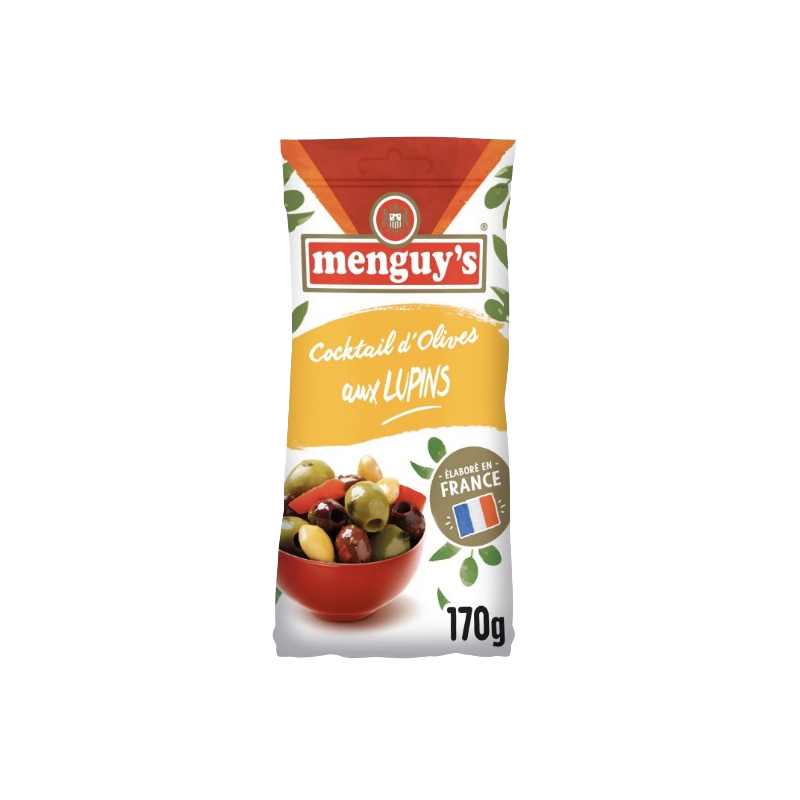 Olives vertes dénoyautées aux lupins 170g