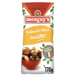 Olives vertes dénoyautées aux lupins 170g