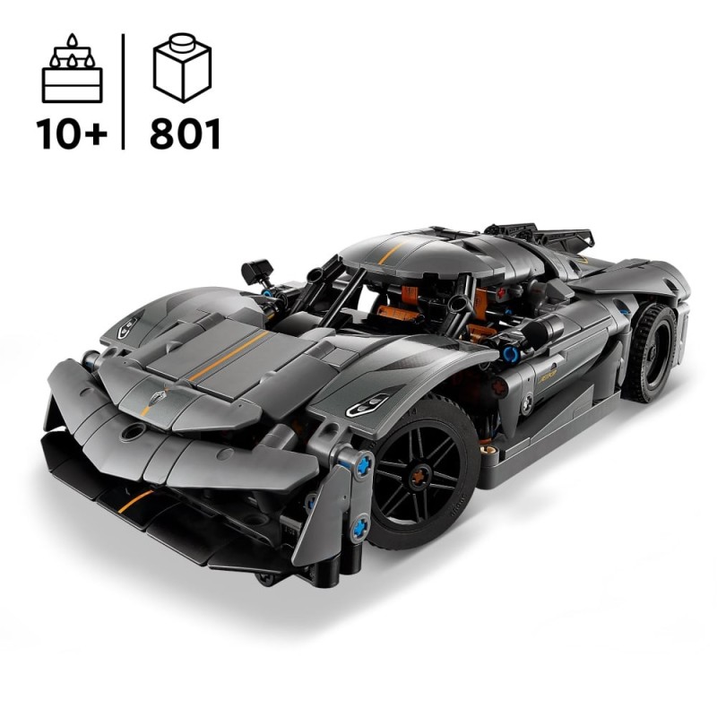Technic Hypercar Koenigsegg Jesko Absolut grise 42173