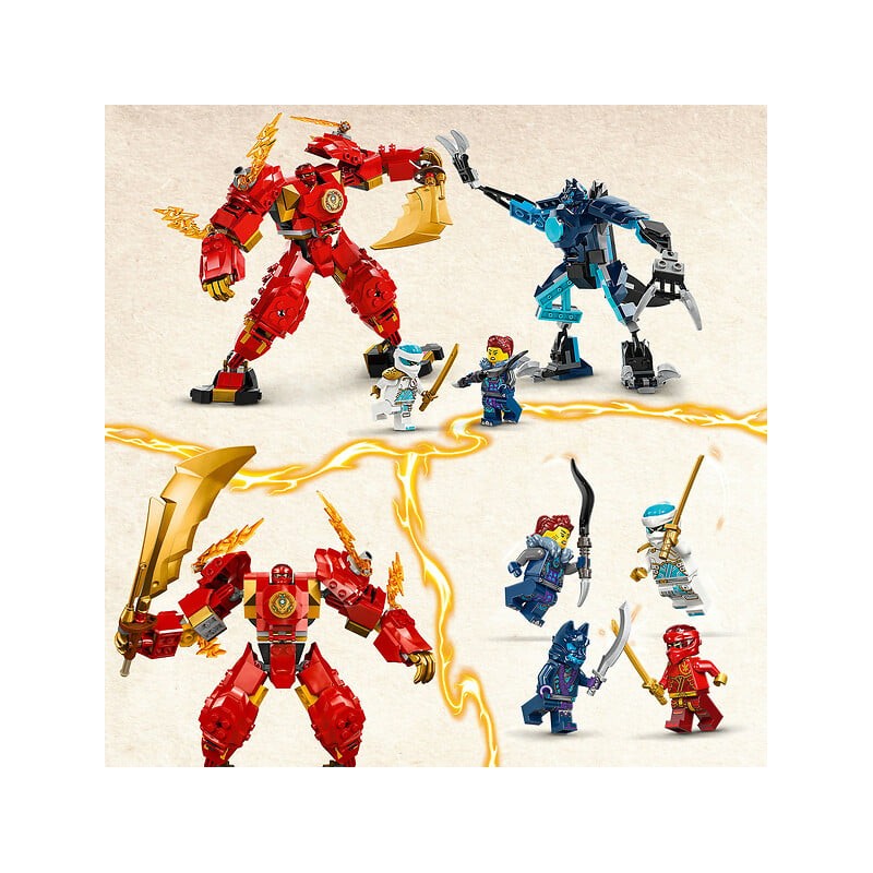 Ninjago le robot élémentaire du feu de Kai 71808