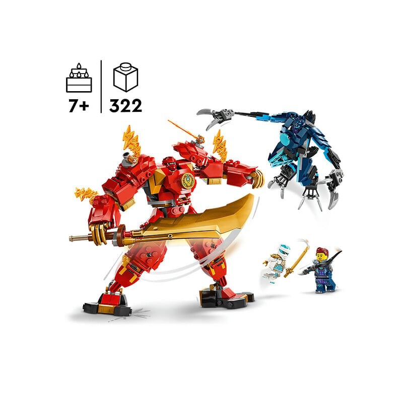 Ninjago le robot élémentaire du feu de Kai 71808