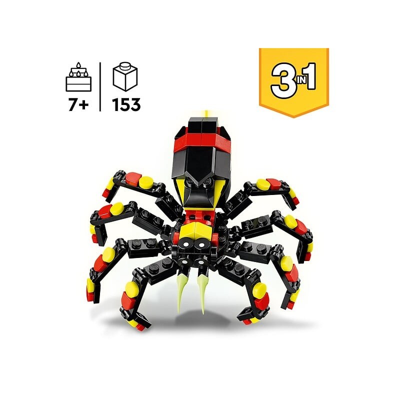 Creator 3en1 animaux sauvages   l'araignée surprenante 31159 dès 7 ans