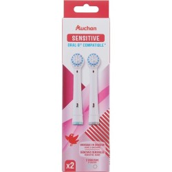 Recharge brosse à dents électrique sensitive compatible Oral-B x2