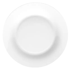 Assiette plate 25cm blanc x1