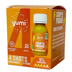 Coup de foudre shots de gingembre et citron bio 4x60ml